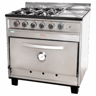 Cocina SKC 4 Hornallas y Plancha Gas Natural