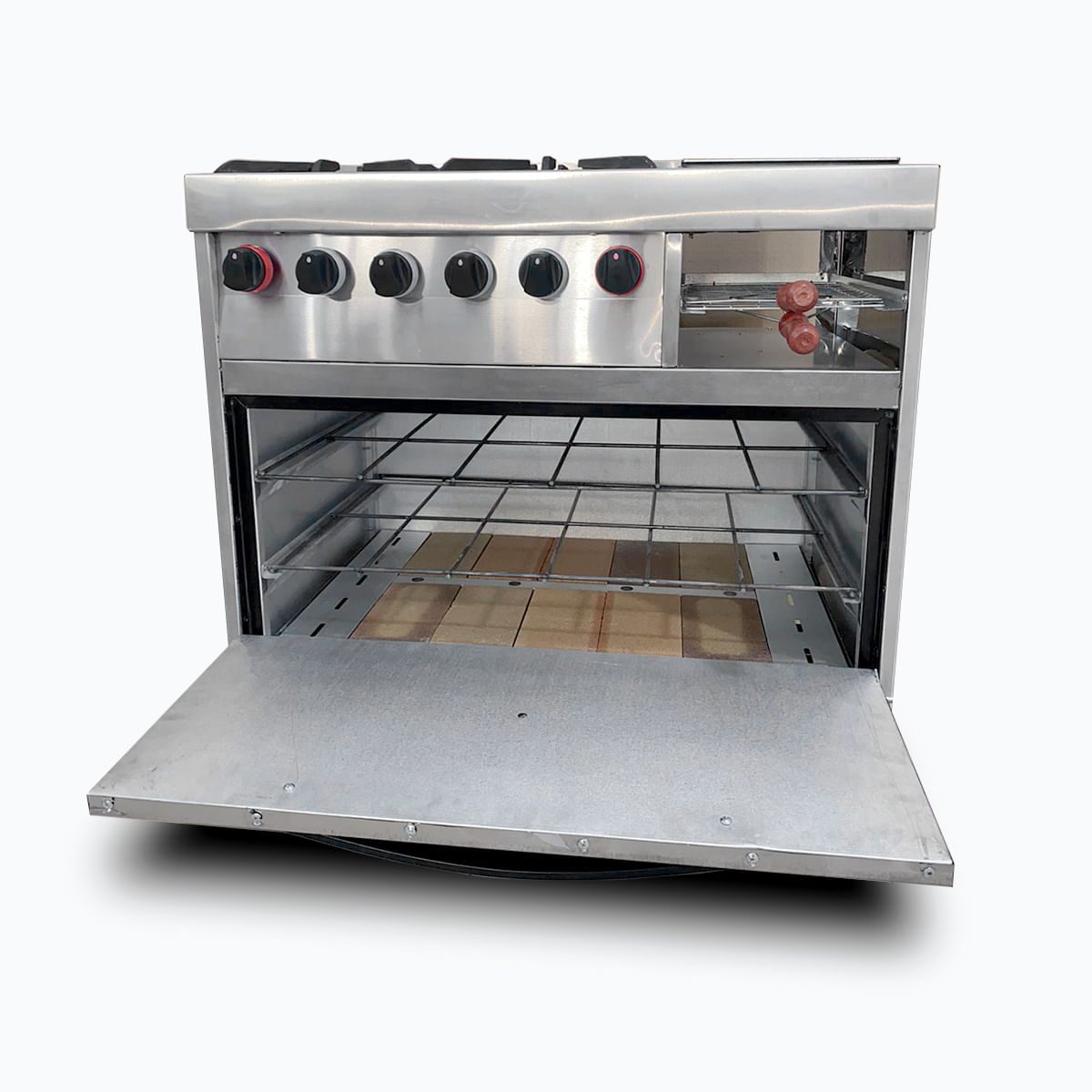 Cocina Danda Múltiple Siena 4 Hornallas Plancha y Carlitera 87cm Gas Envasado - Imagen 2