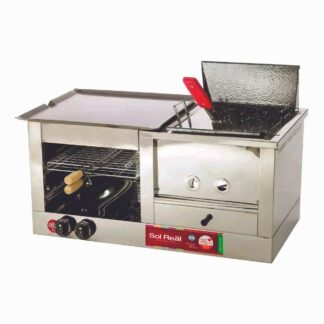 Carlitera Simple Sol Real con Plancha y Freidora Gas Natural